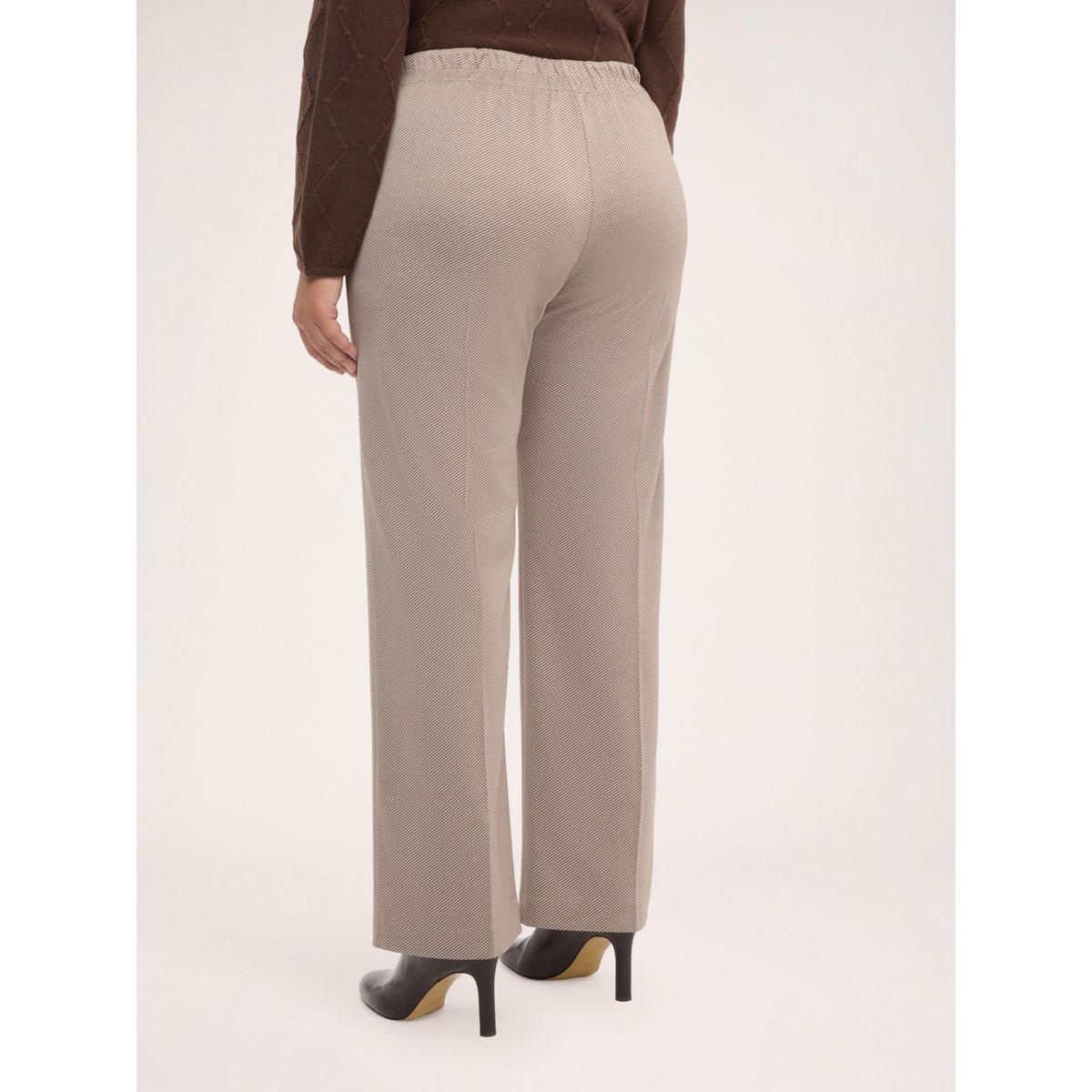 Pantalon à jambes larges beige, FIORELLA RUBINO