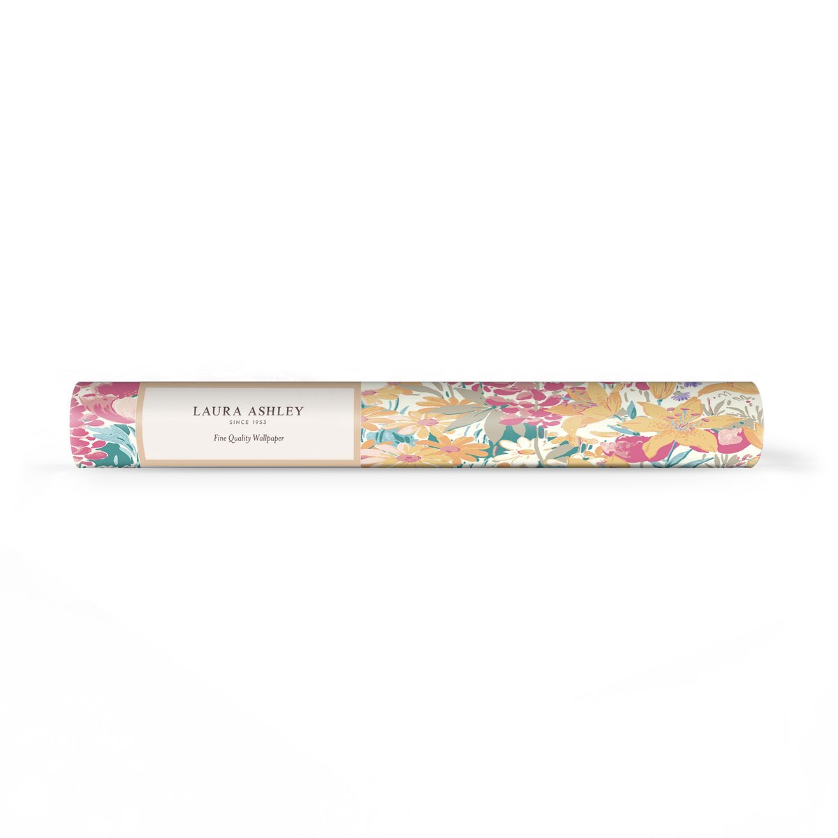 Papier peint Fleurs des champs Everingham Meadow multicolore, LAURA ASHLEY