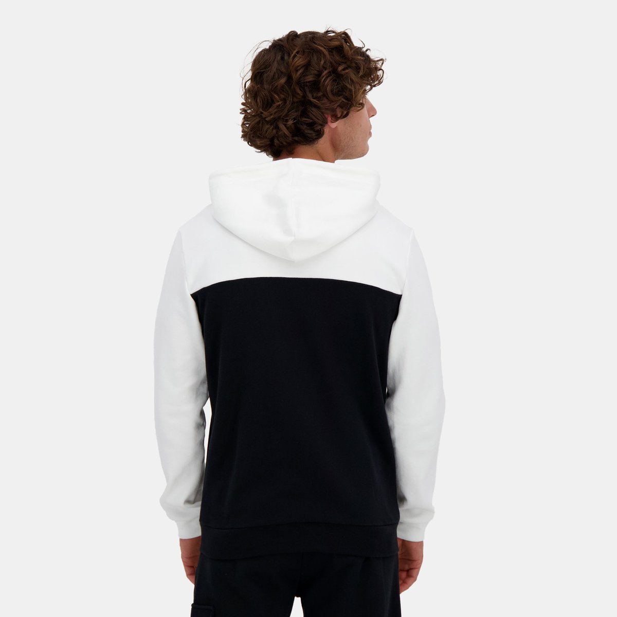 Sweat zippé à capuche  Contemporain blanc, LE COQ SPORTIF