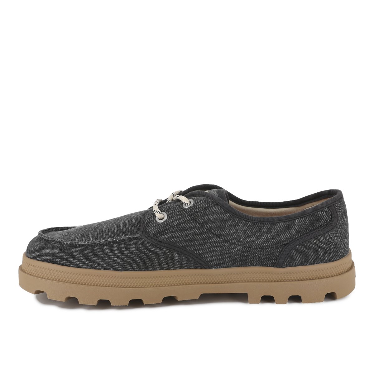 Baskets basses en coton DUNELITE MOC CUSH noir-black, PALLADIUM