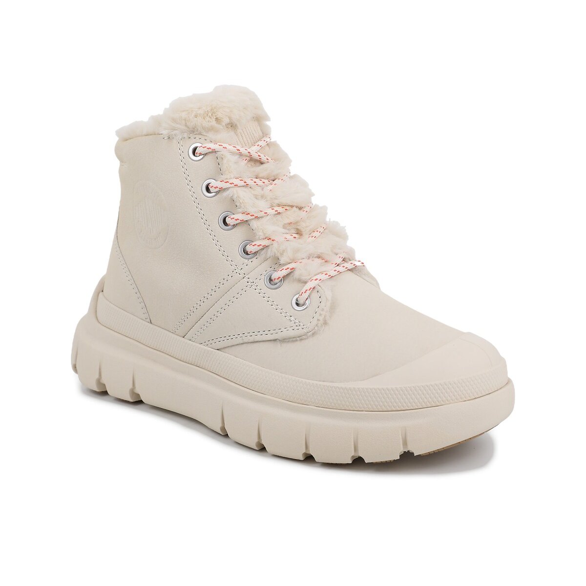 Pallapop Hi Zip WL Faux Fur Lined Ankle Boots beige, PALLADIUM