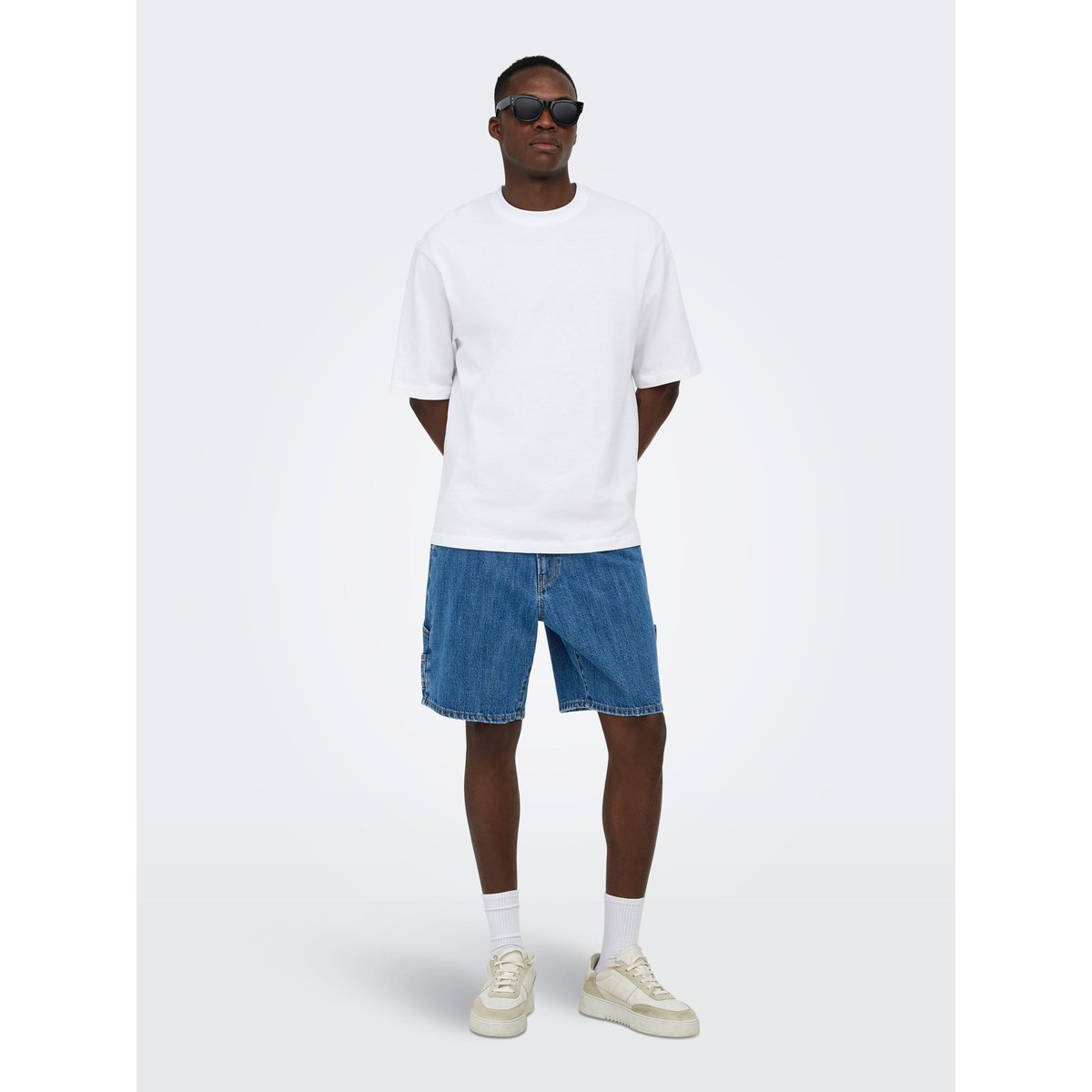 Short En Denim medium blue denim 1, ONLY & SONS