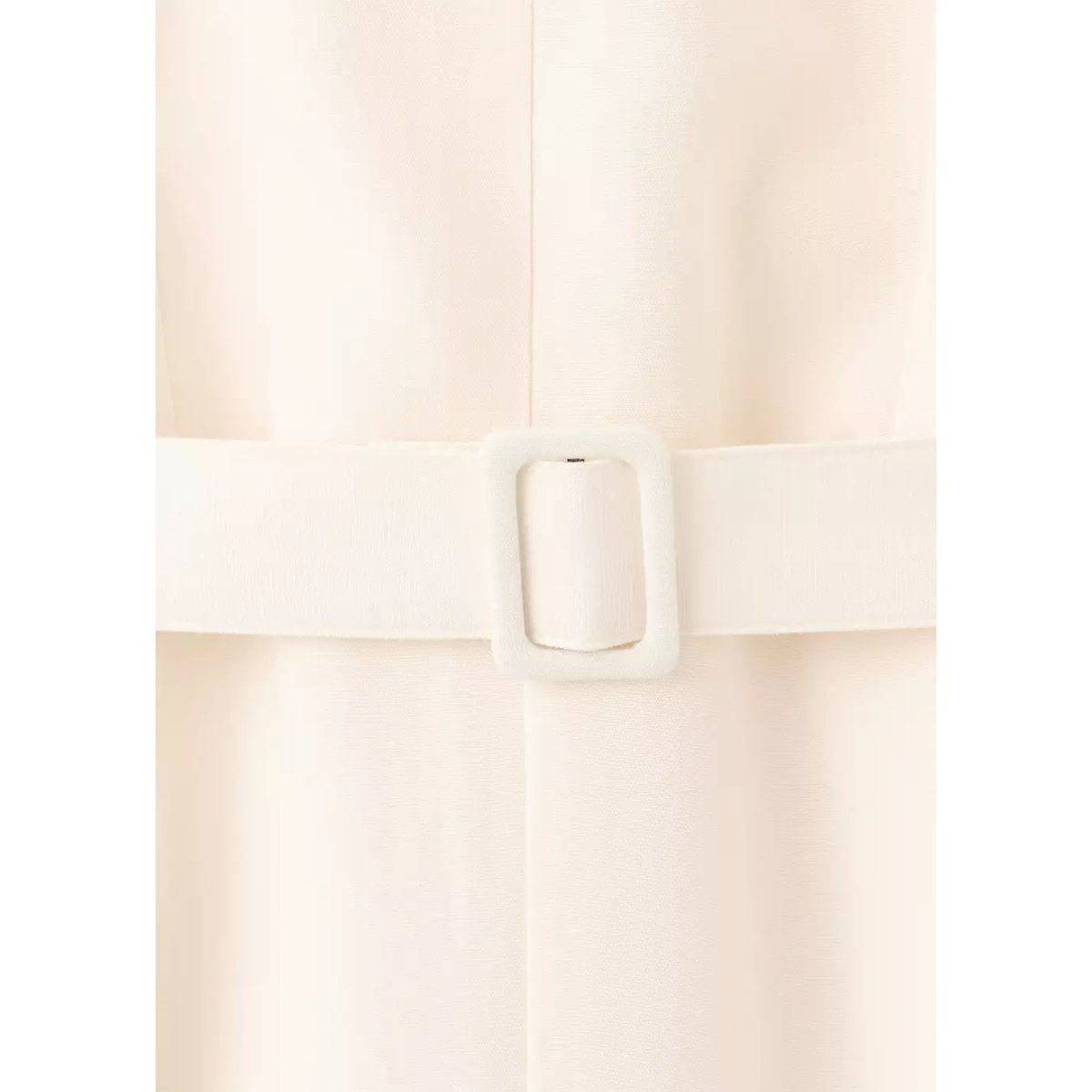 Combinaison halter détail ceinture écru, MANGO
