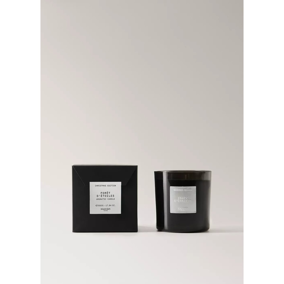 Bougie parfumée Forêt d’étoiles 500 g argent, MANGO HOME