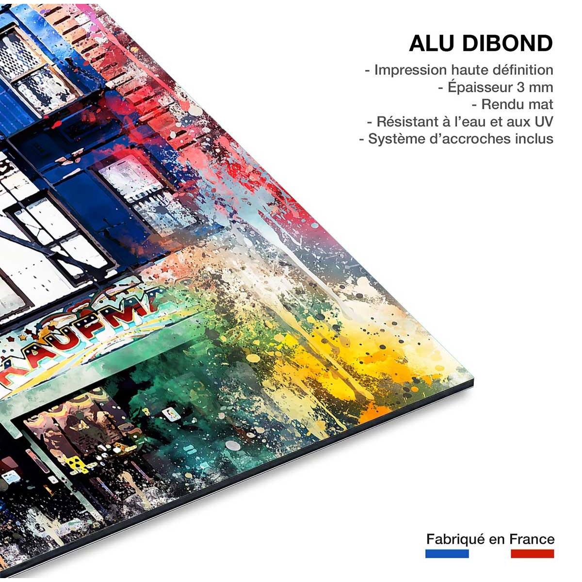 Tableau graffiti new york tableau alu dibond, HEXOA