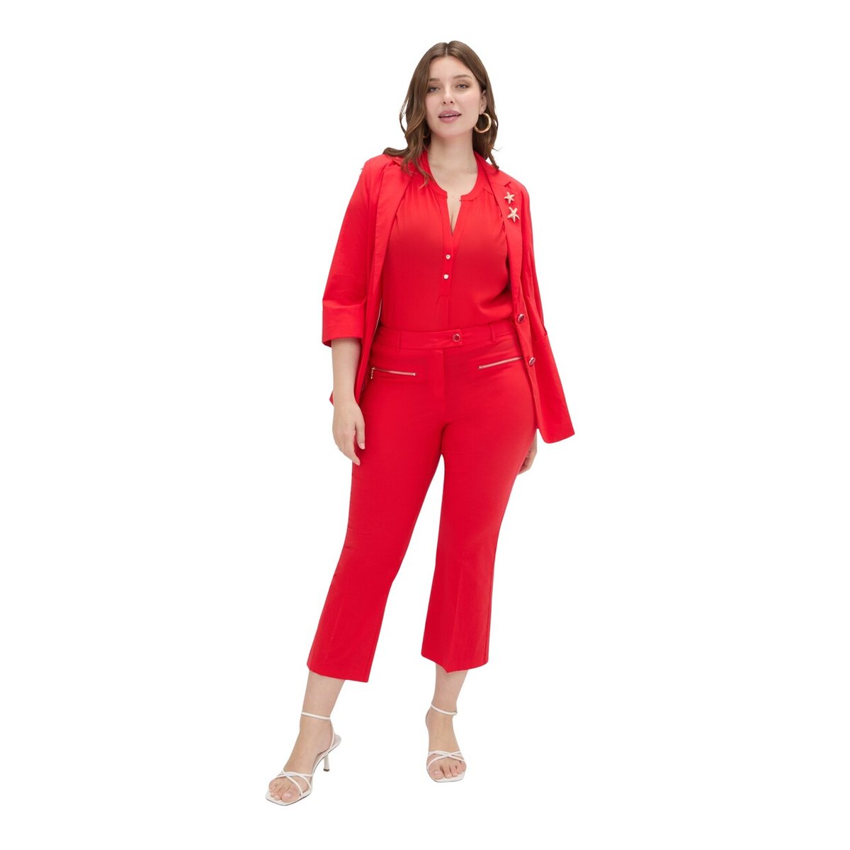 Pantalon Kick Flare rouge, FIORELLA RUBINO