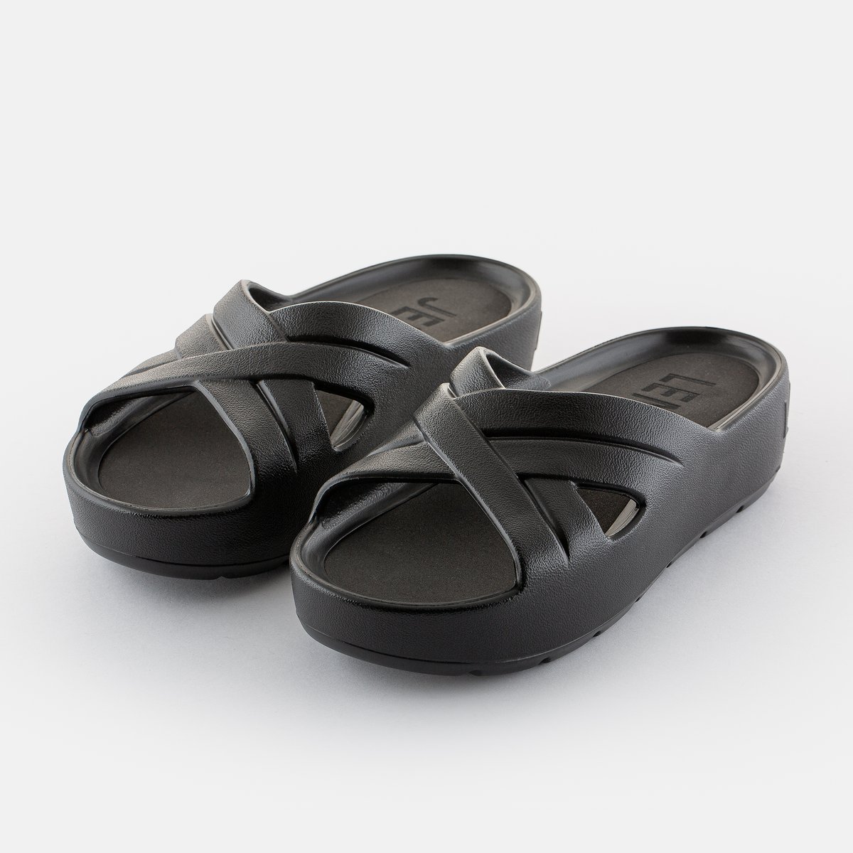 Mules à plateforme vegan MOONY noire, LEMON JELLY