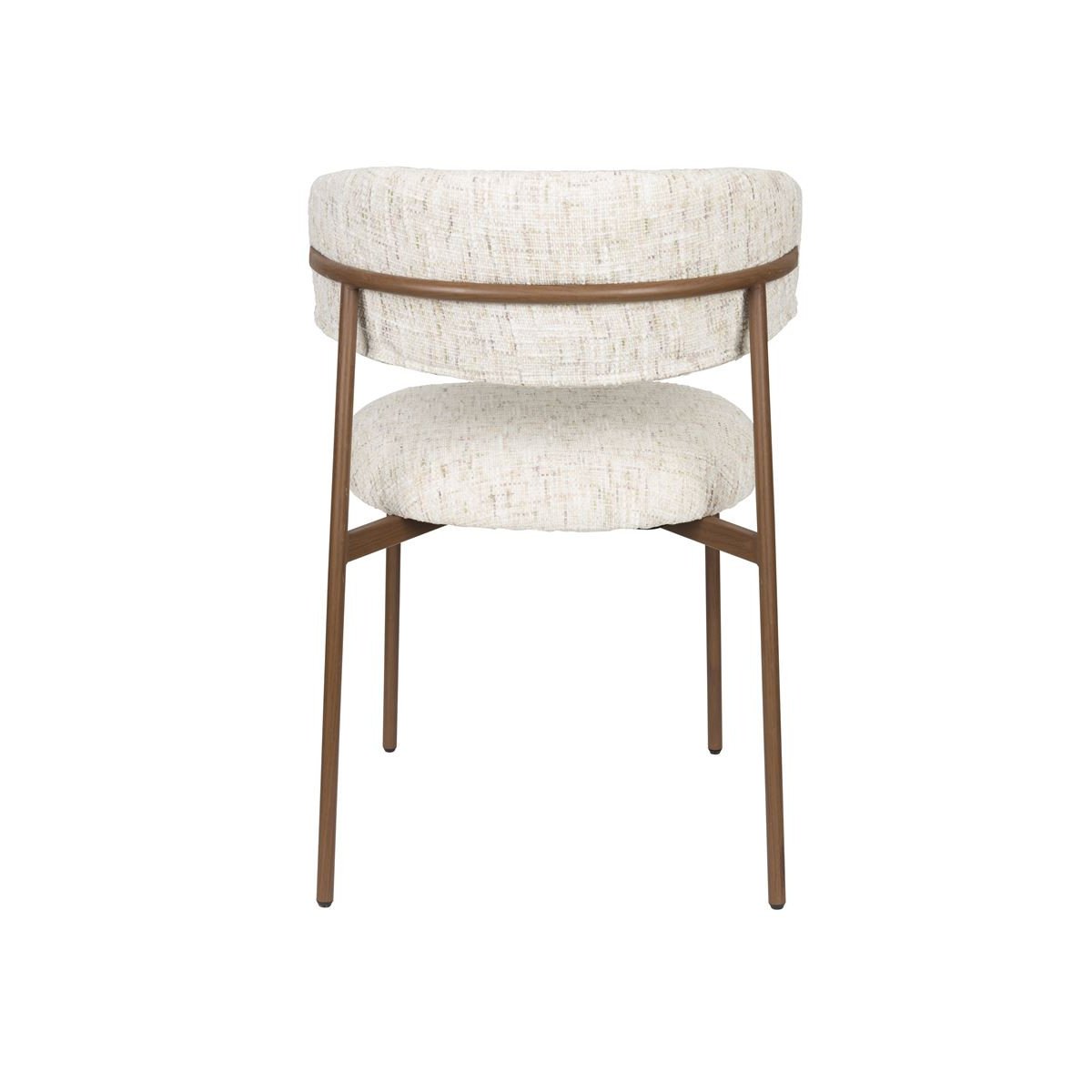 Chaise design en tissu (lot de 2), CLAES blanc, BOITE A DESIGN