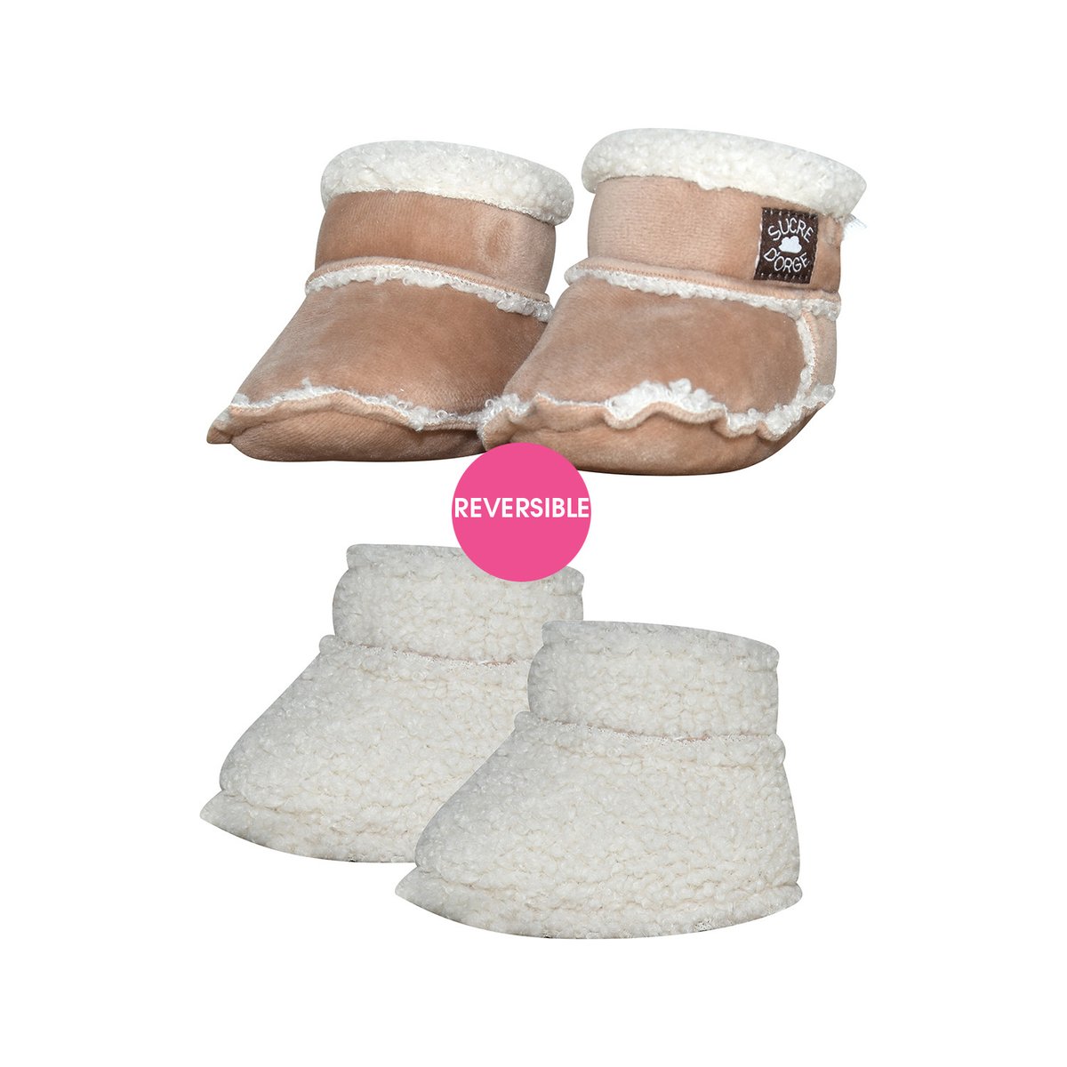 Chaussons pepin sucre d'orge marron, SUCRE D'ORGE