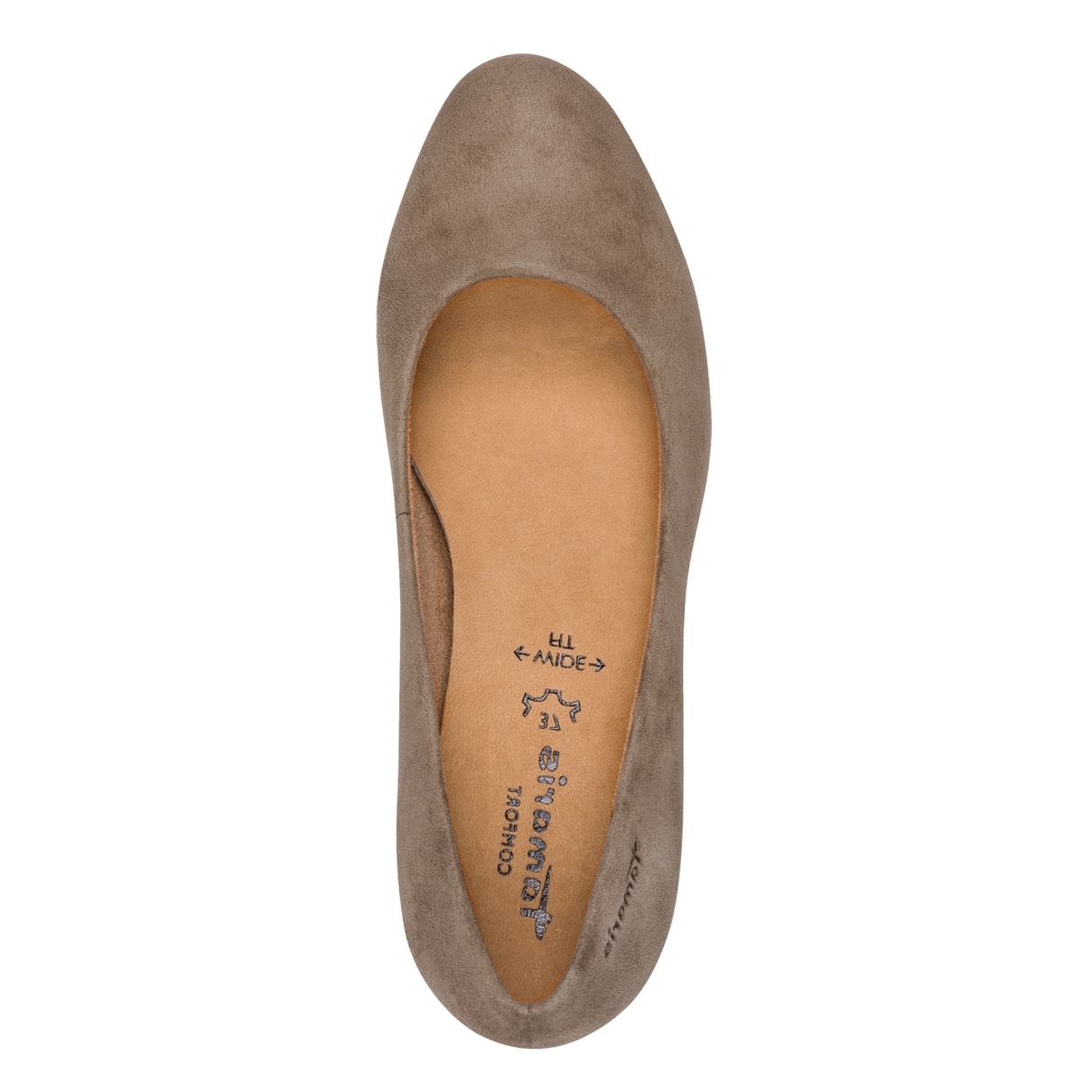 Escarpin en cuir marron cognac croco, TAMARIS