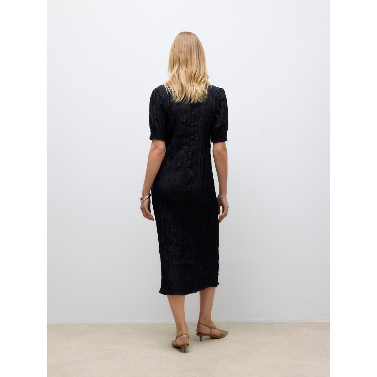 Robe Plissée noire - black, VERO MODA