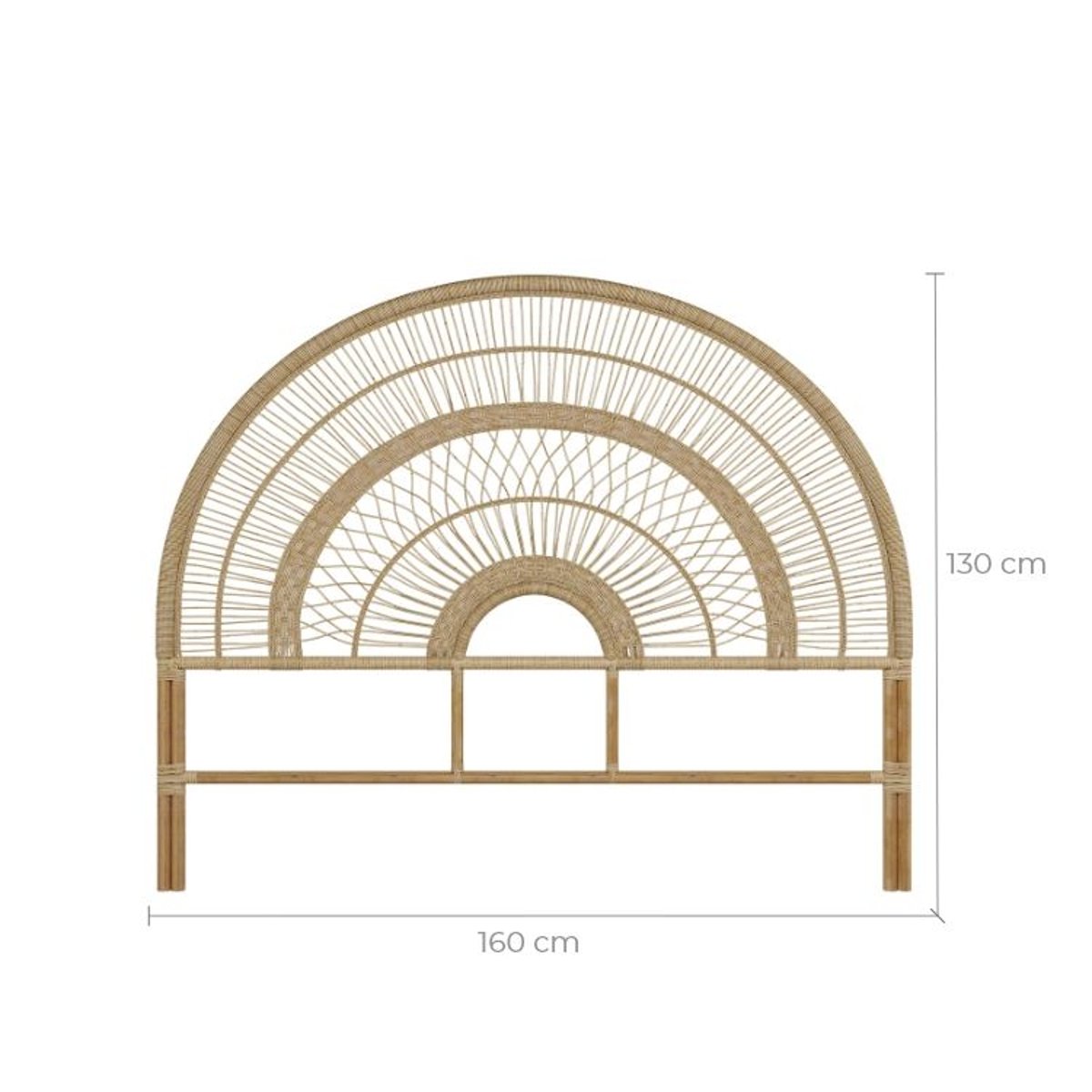 Tête de lit en rotin - ASTÉRIA naturel, MAISON PAVANE