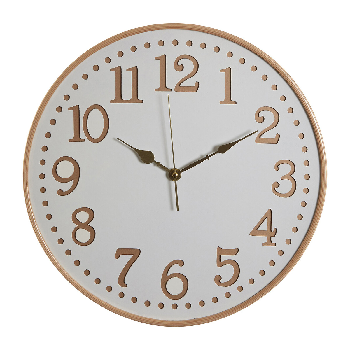 40cm Wooden Wall Clock in White white, SO'HOME