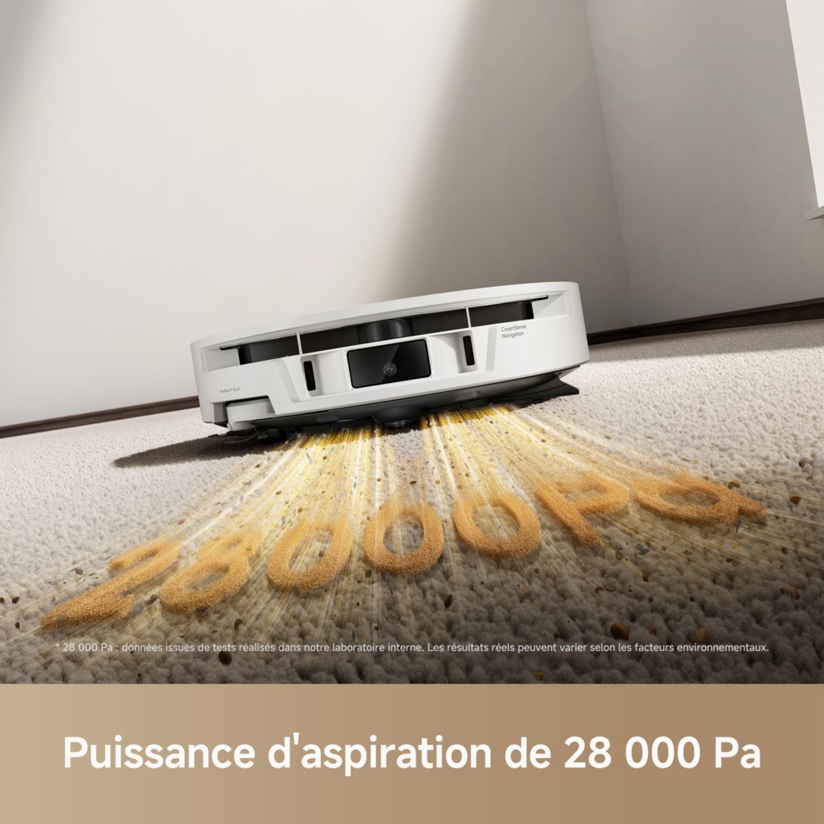 Robot Aspirateur Laveur S70 Roller White couleur unique, MOVA