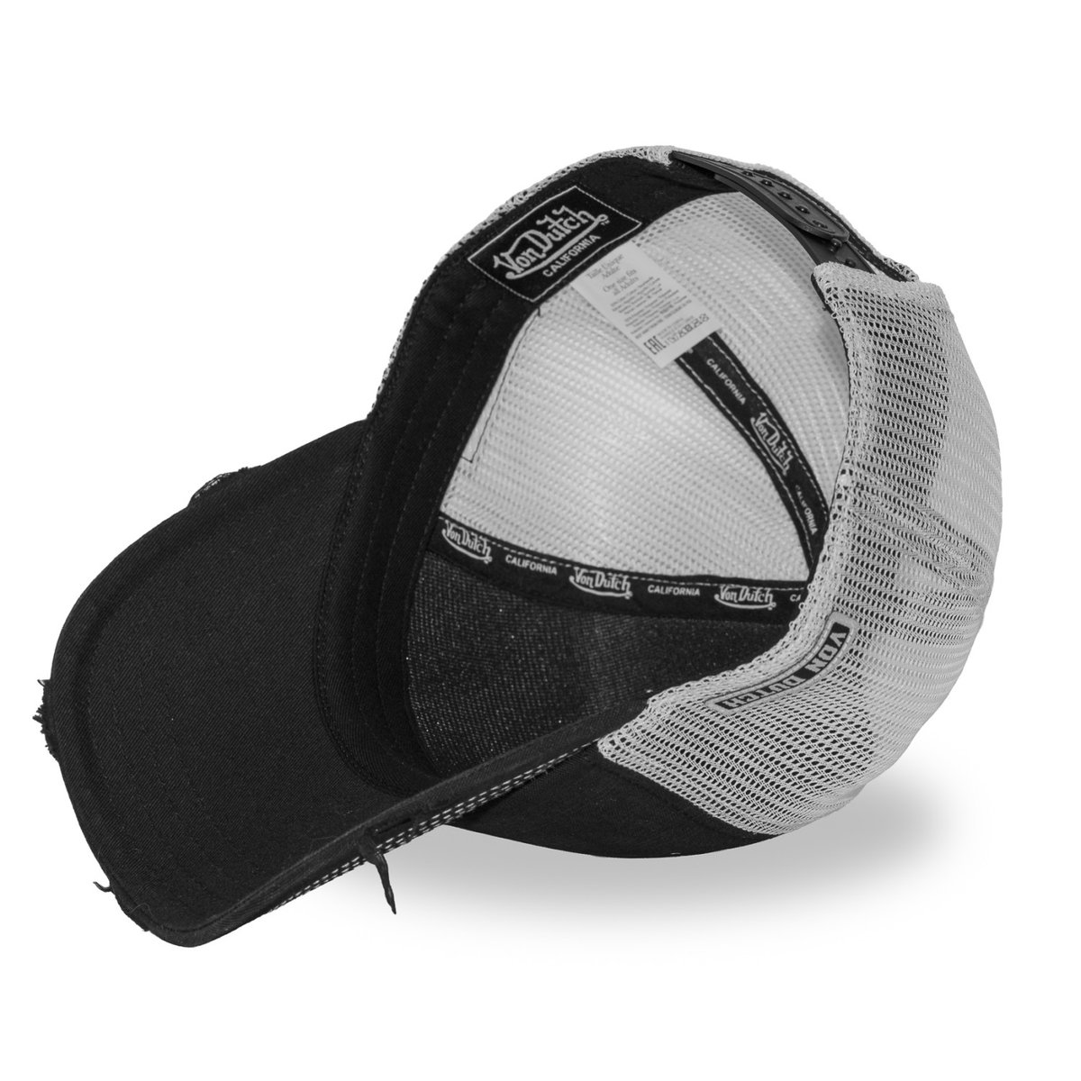 Casquette trucker Crew noir/blanc, VON DUTCH