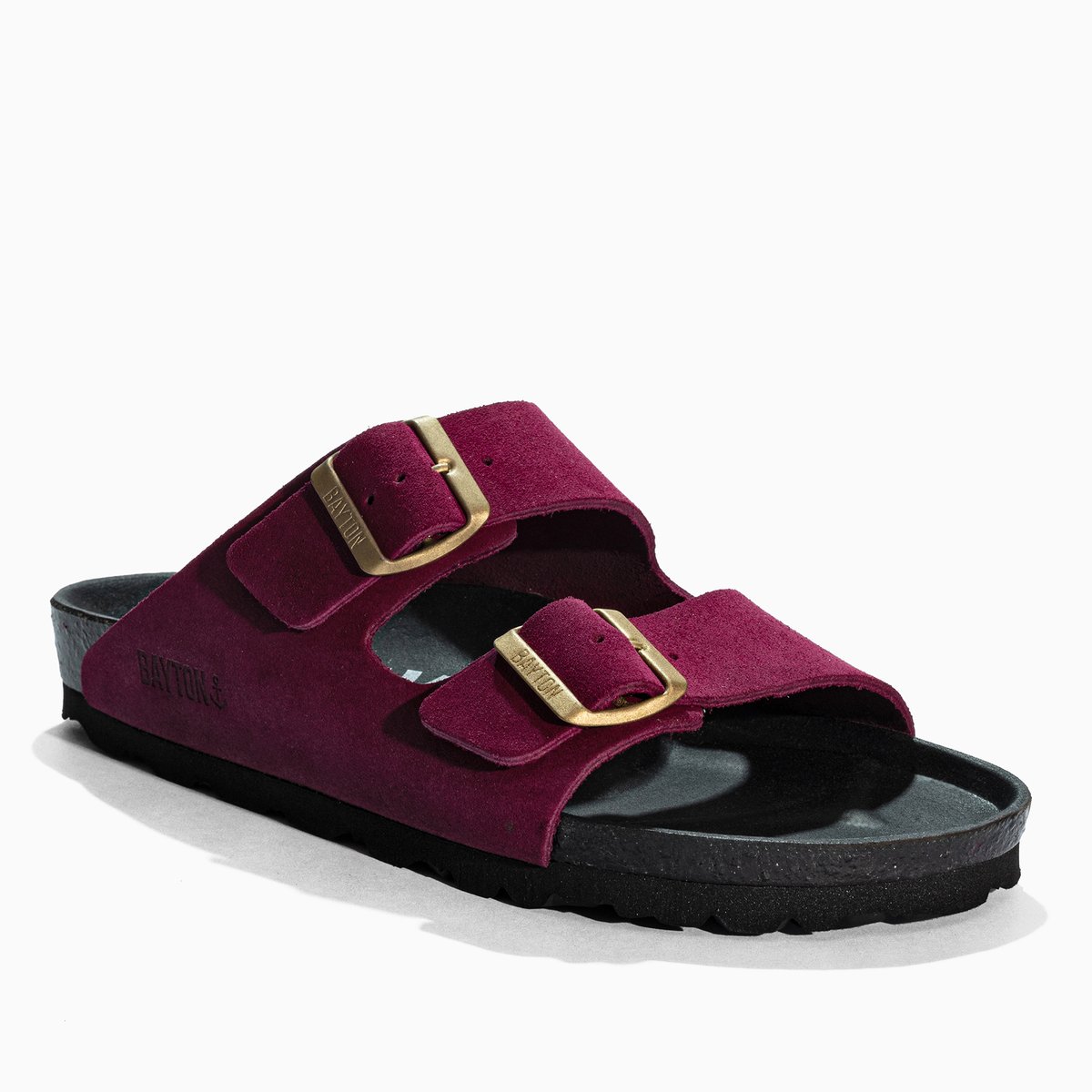 Sandales en cuir suedé ATLAS rose, BAYTON