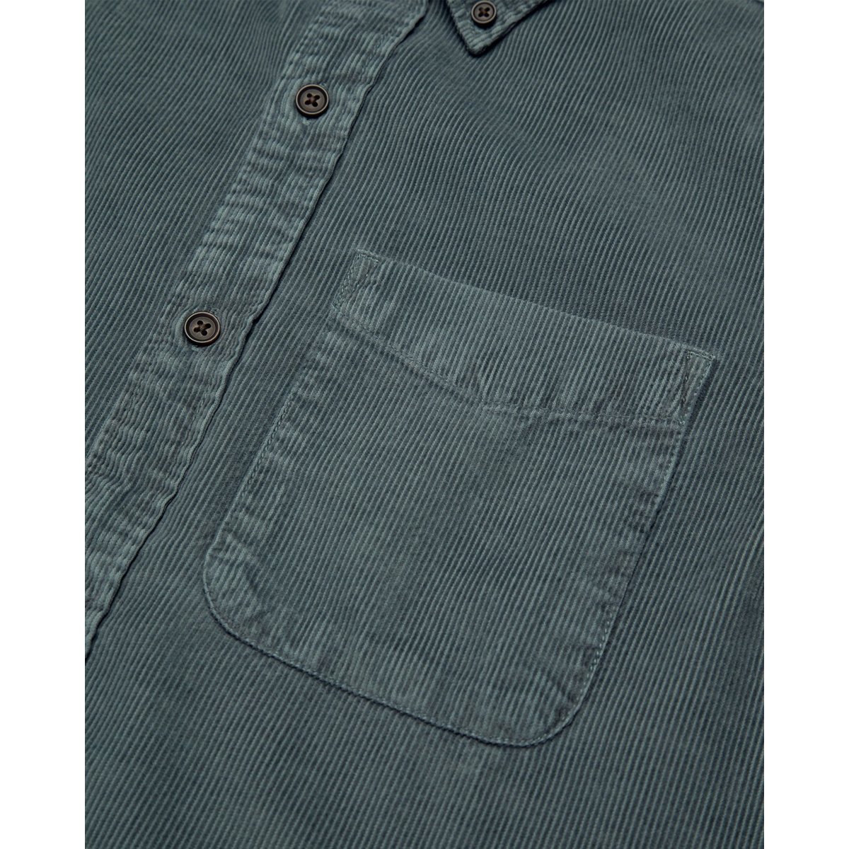 Chemise manches longues en velours côtelé BUTTON DOWN REGULAR gris dark slate, ELEMENT