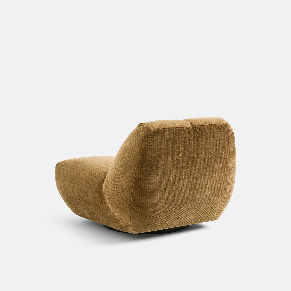 Fauteuil pivotant, velours côtelé vintage, Nuria bronze, LA REDOUTE INTERIEURS