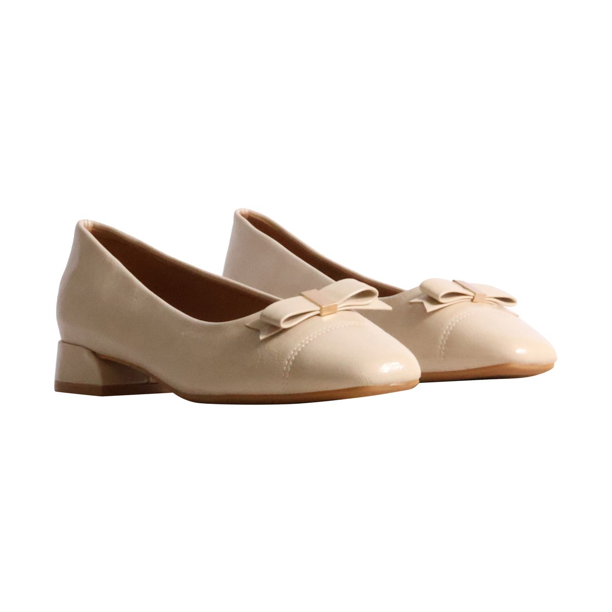 Ballerine à Talon R And B blanc, ENZA NUCCI