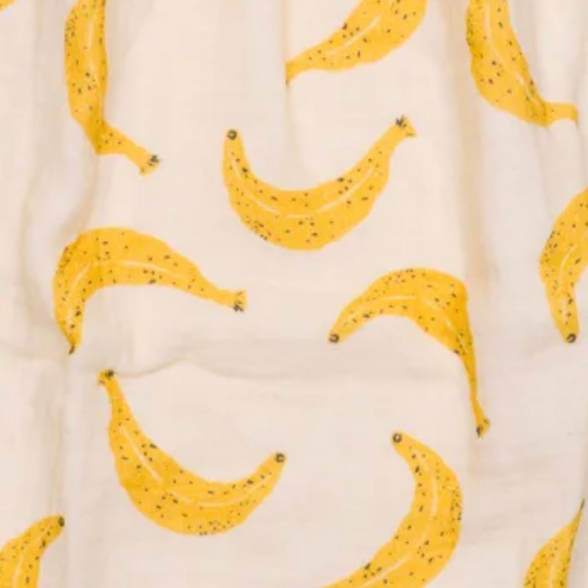 Serviette élastiquée en double gaze ecru, jaune, BB & CO