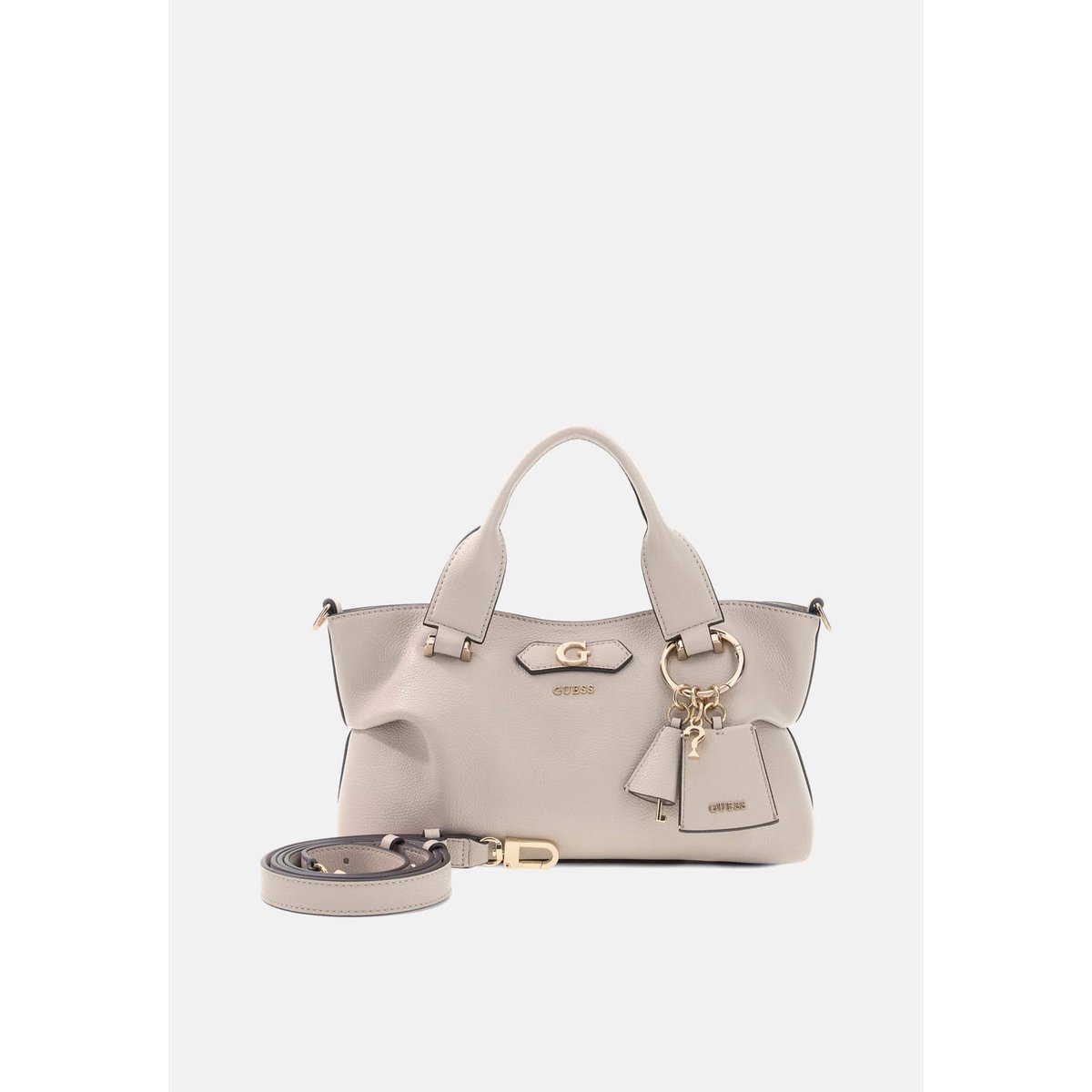Sac Mini Satchel Suzy crème, GUESS