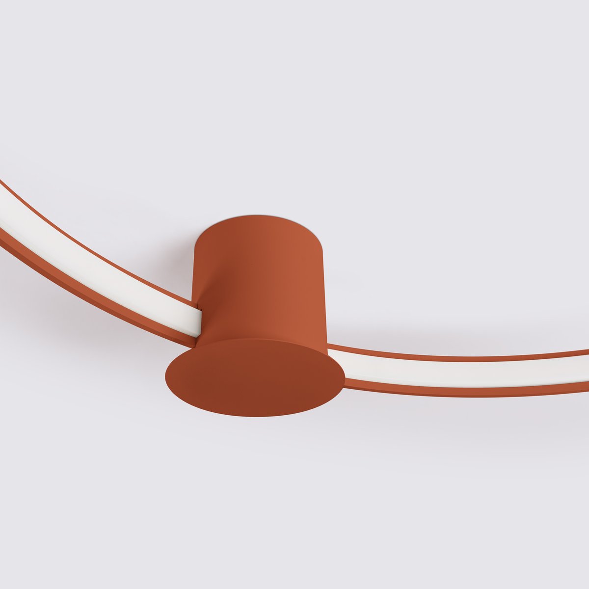 Plafonnier Aluminium Ocre Rouge LED 1 Rio ocre rouge, EDEN