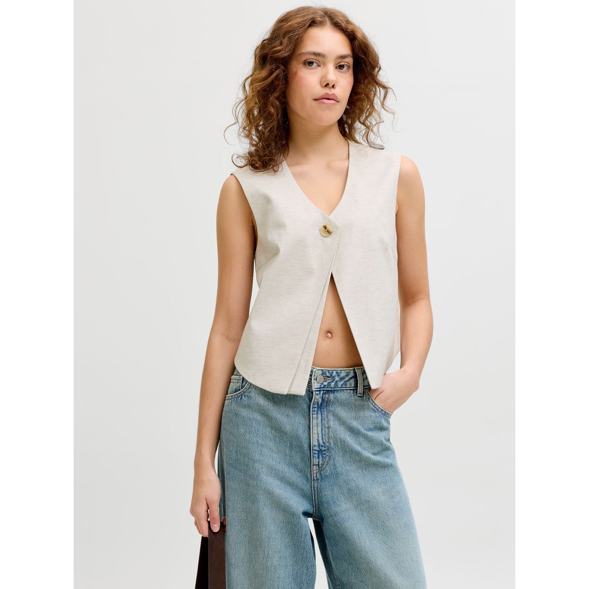Gilet feather gray, JJXX
