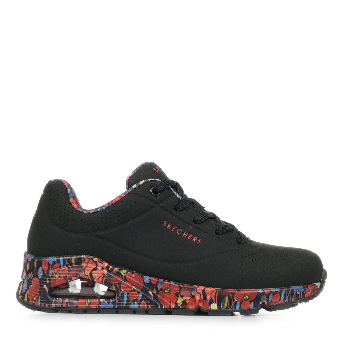 Baskets Uno black multi, SKECHERS