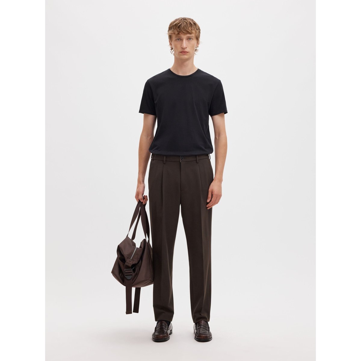 T-Shirt noir - black, SELECTED