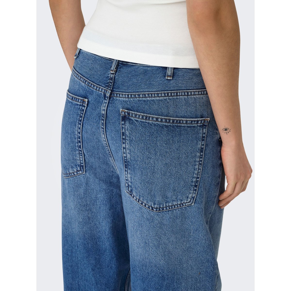 Jean À Jambe Large medium blue denim, ONLY