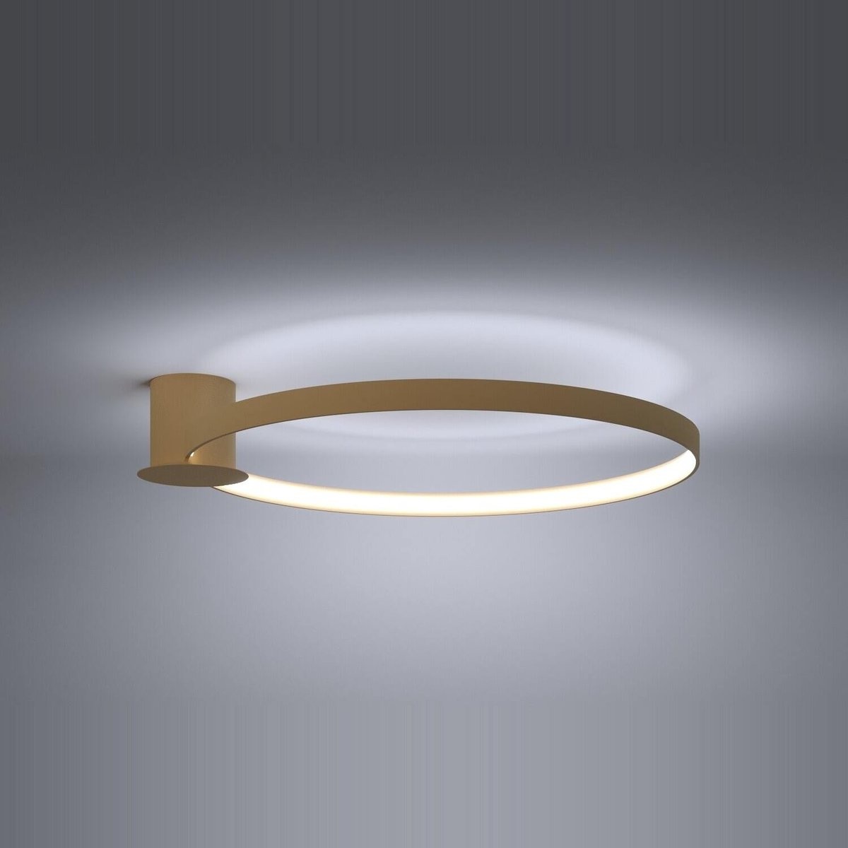 Plafonnier Aluminium Doré LED 1 Rio doré, EDEN