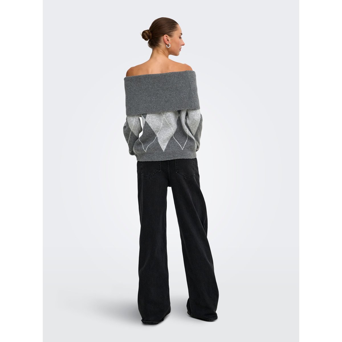 Pull En Maille dark grey melange, ONLY