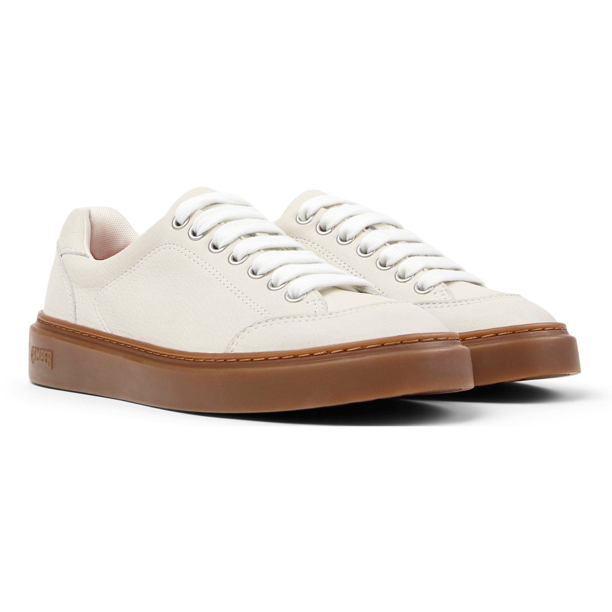 Baskets Runner Twentyfive Smooth Leather blanc naturel, CAMPER