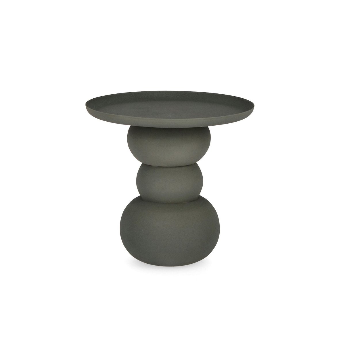 Table basse ronde design en métal coloré D41 - PILAR vert, HELLIN, DEPUIS 1862