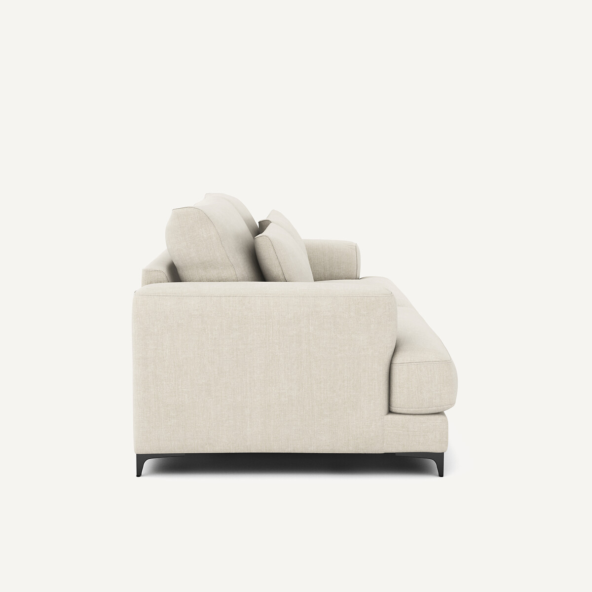 Divano letto 3P cotone lino, Marsile beige, AM.PM