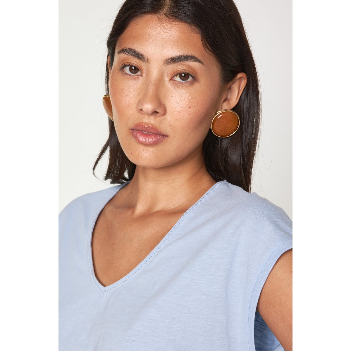 T-shirt ASTRID 100% coton bleu, Maison 123