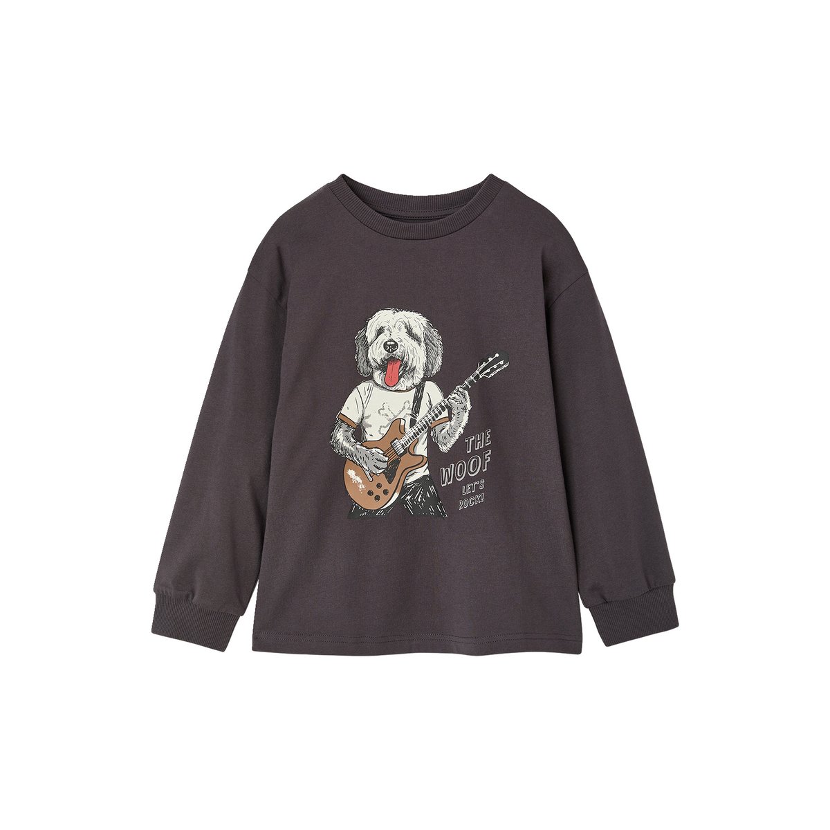 T-shirt manches longues gris ardoise, VERTBAUDET