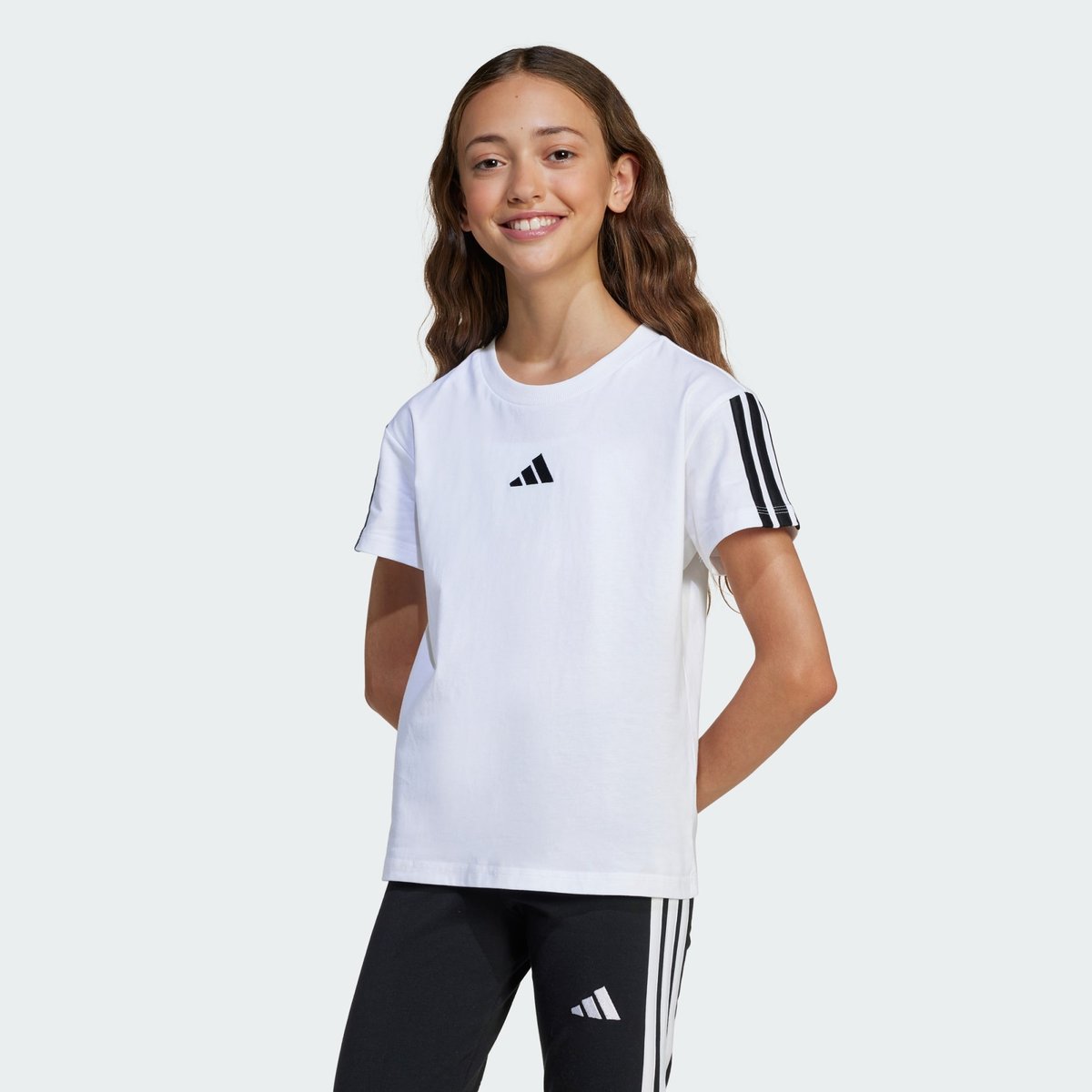T-Shirt Essentials Enfants T-Shirt Essentials Enfants white / black, ADIDAS SPORTSWEAR