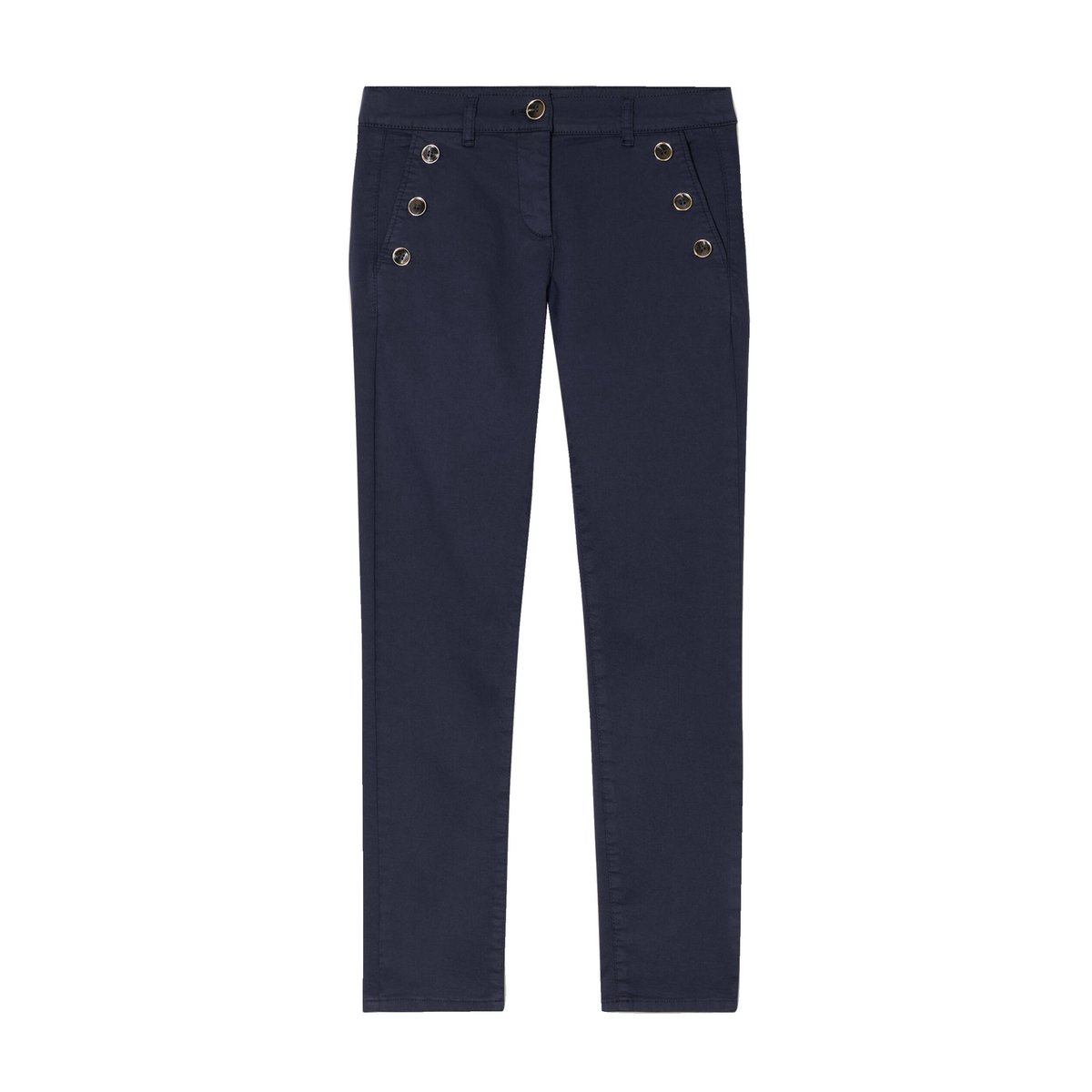 Pantalon ajusté 7/8ème bleu marine, BREAL