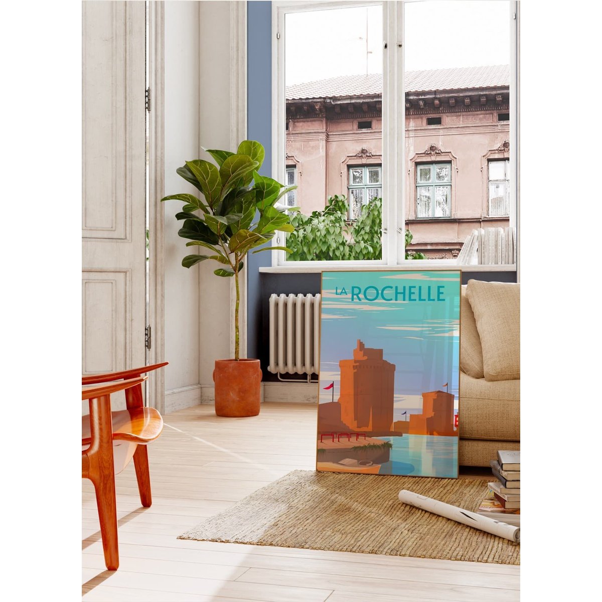 Affiche ville La Rochelle blanc, L'AFFICHERIE