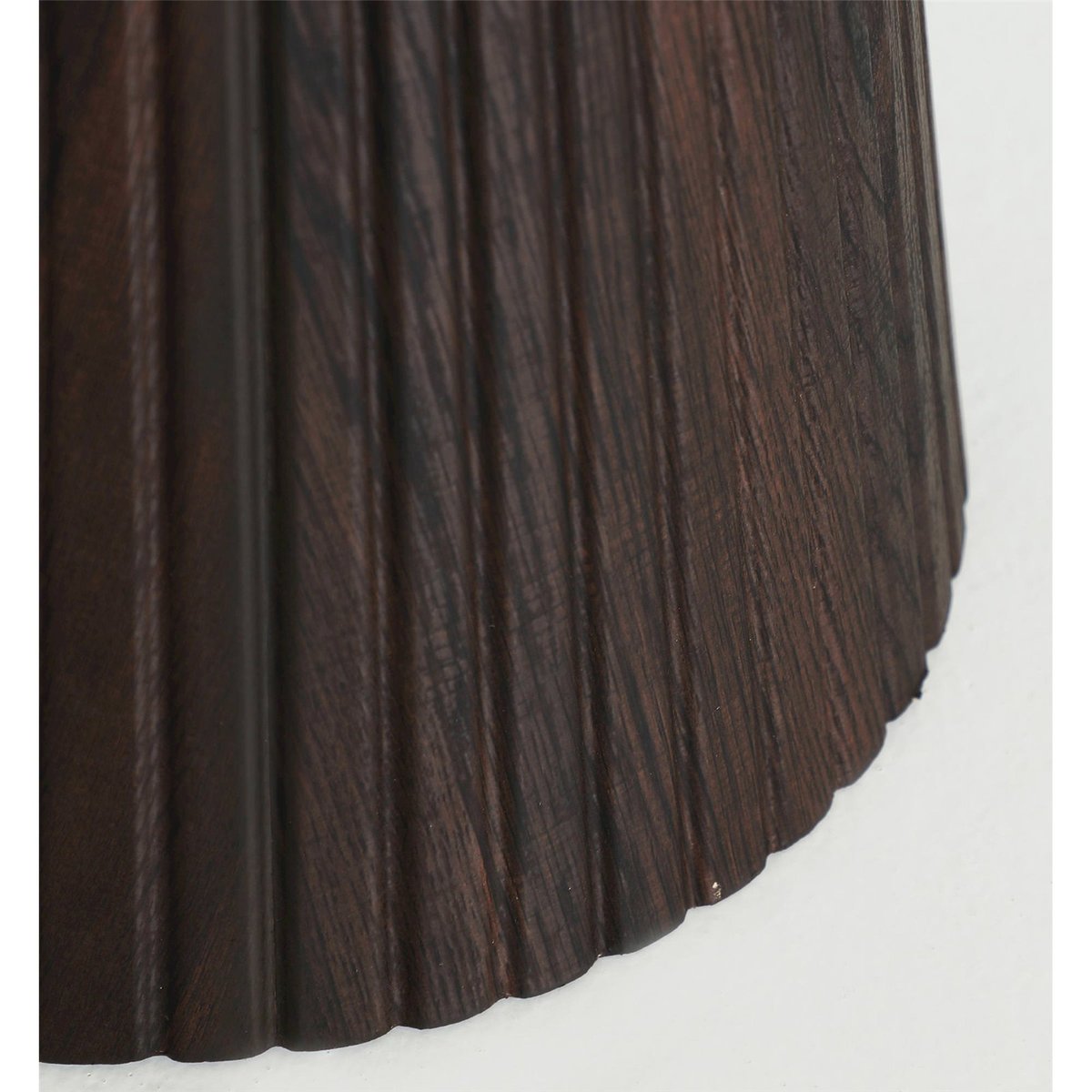 Table d'appoint ronde en bois et marbre marron bois et marbre beige, RECOLLECTION