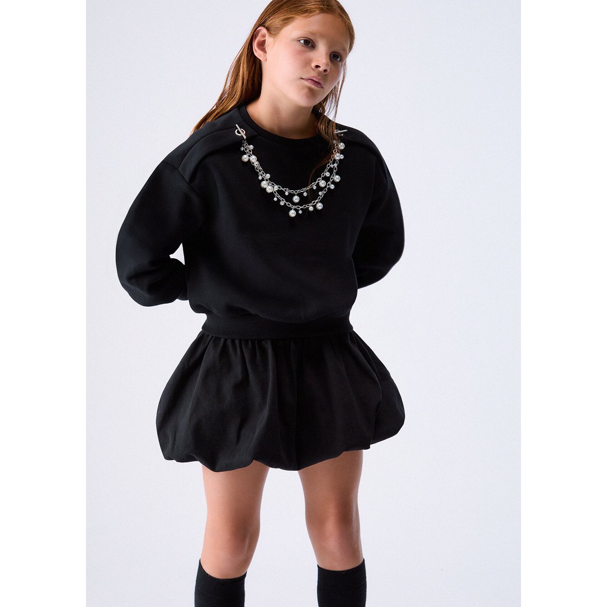 Sweat-shirt avec Accessoires Bijoux noir, LIU JO