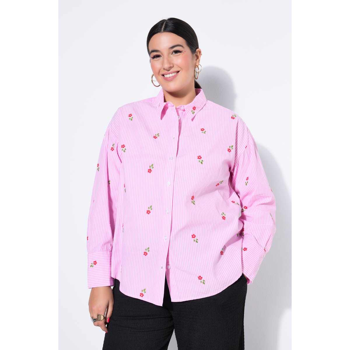 Chemise à rayures oversize rose vif, STUDIO UNTOLD