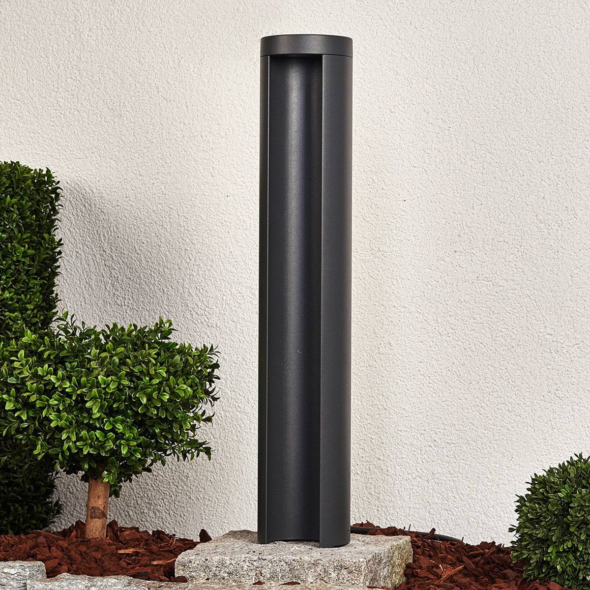 Luminaire extérieur en aluminium moderneLED gris graphite, blanc, LUCANDE