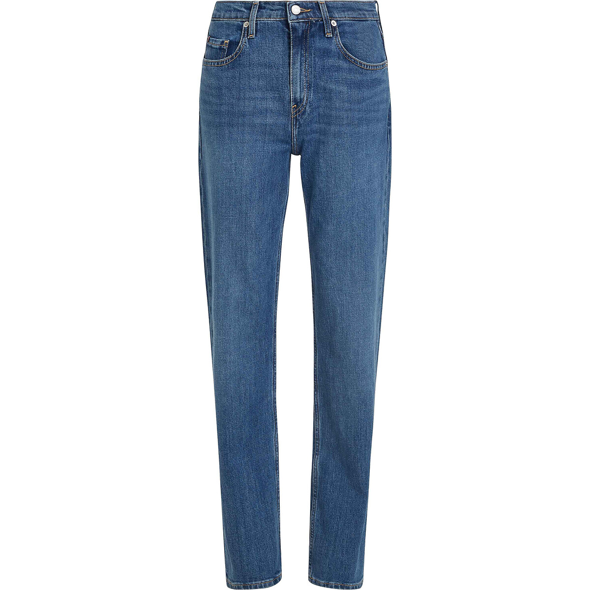 Rechte jeans in stretch denim jeansblauw, TOMMY HILFIGER