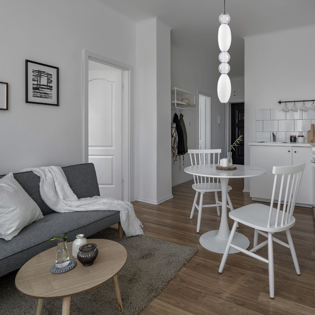 Suspension LUMIERE blanc, IDEAL LUX