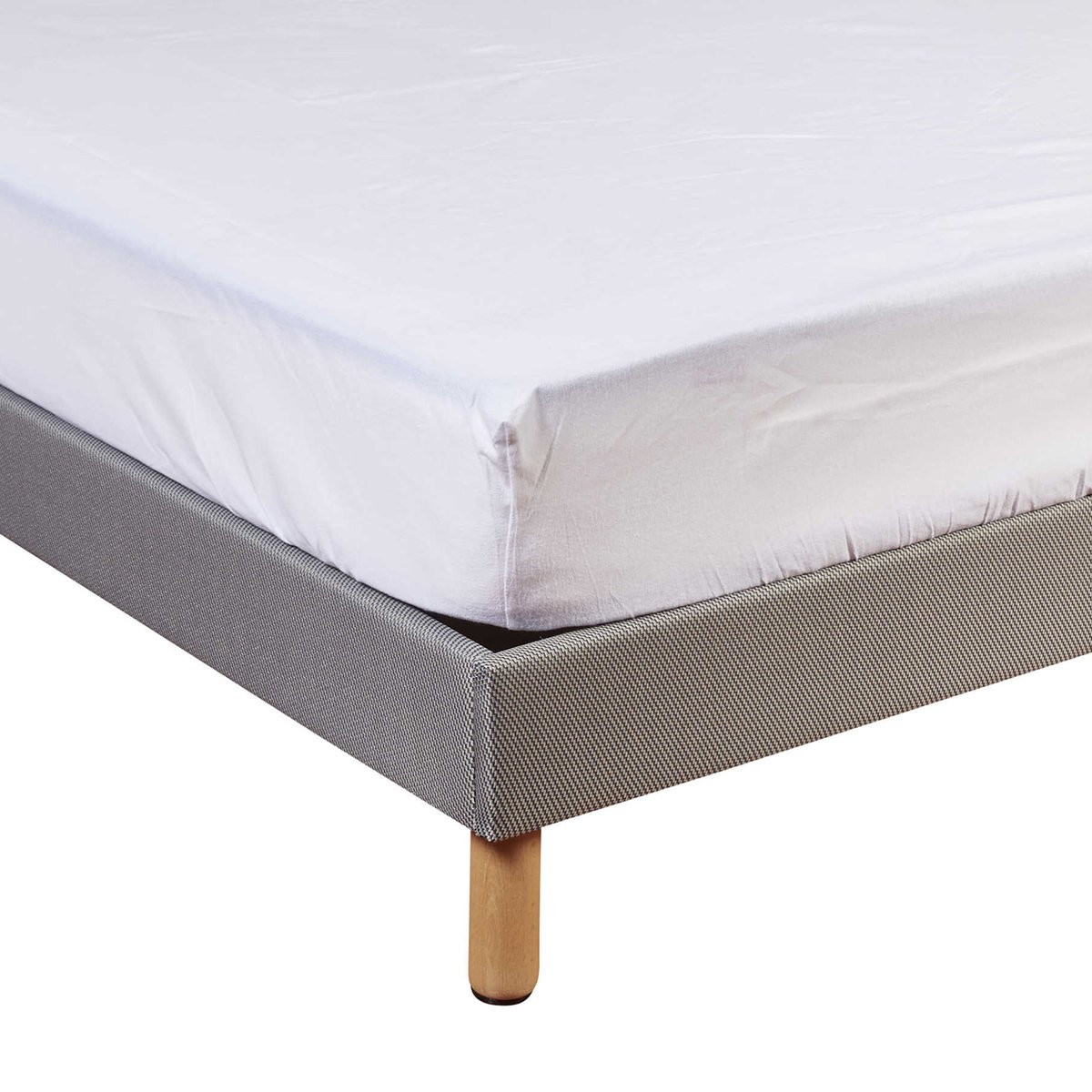 Protège matelas coton molleton bonnet 30 blanc, TERRE DE NUIT