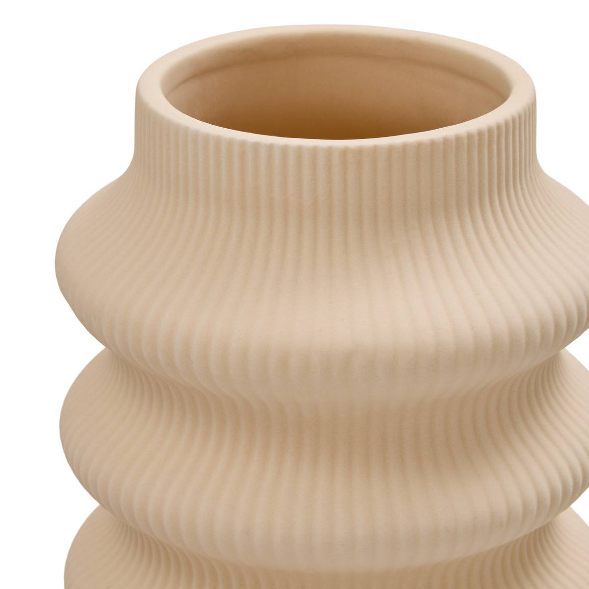 Vase en dolomite LUCIA beige, ATMOSPHERA