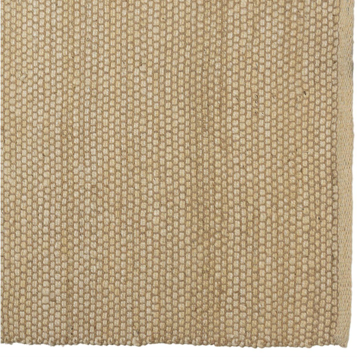 Tapis rectangulaire 160 x 230 cm jute et coton couleur sable ecru, PIER IMPORT