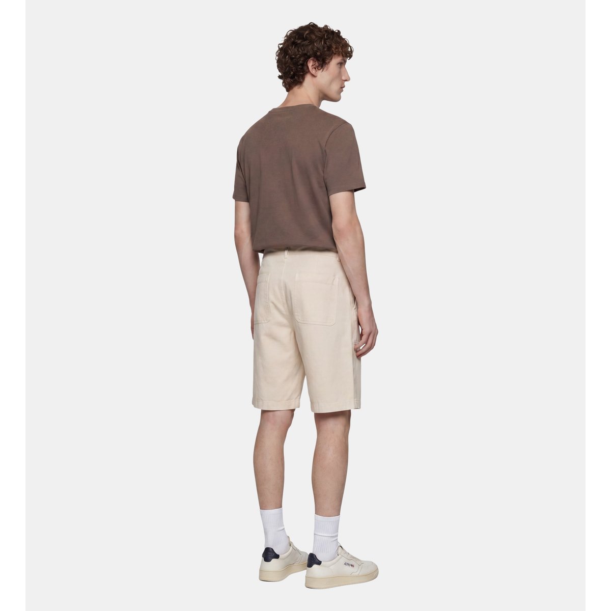 Bermuda droit rinermu en coton écru, GALERIES LAFAYETTE